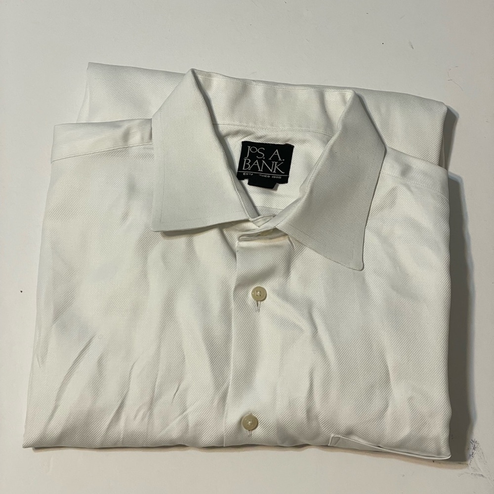 Jos. A. Bank White Dress Shirt Classic Formal Wear Size 16.1/2 -34
